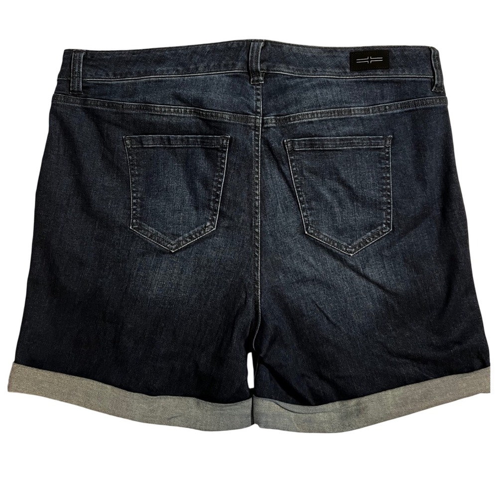 Liverpool LA The‎ Walking Short Wom. Size 18W Dark Denim Shorts Vintage Super D - Picture 9 of 9